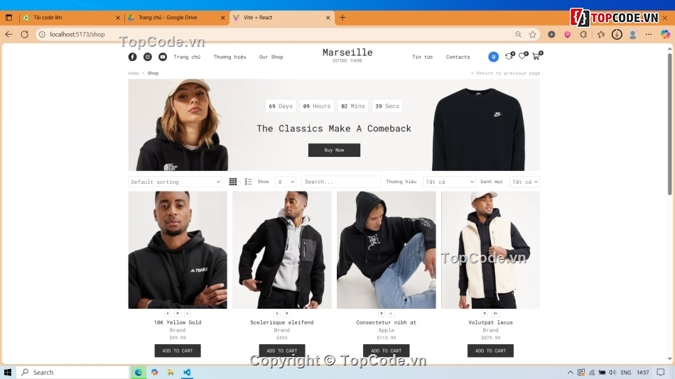 App,API,Stack,e commerce,Code đồ án